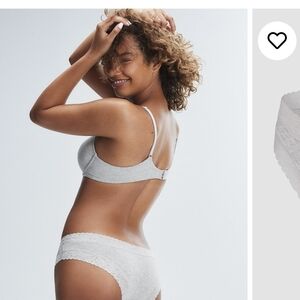 Savage X Fenty Gray Lace Panty